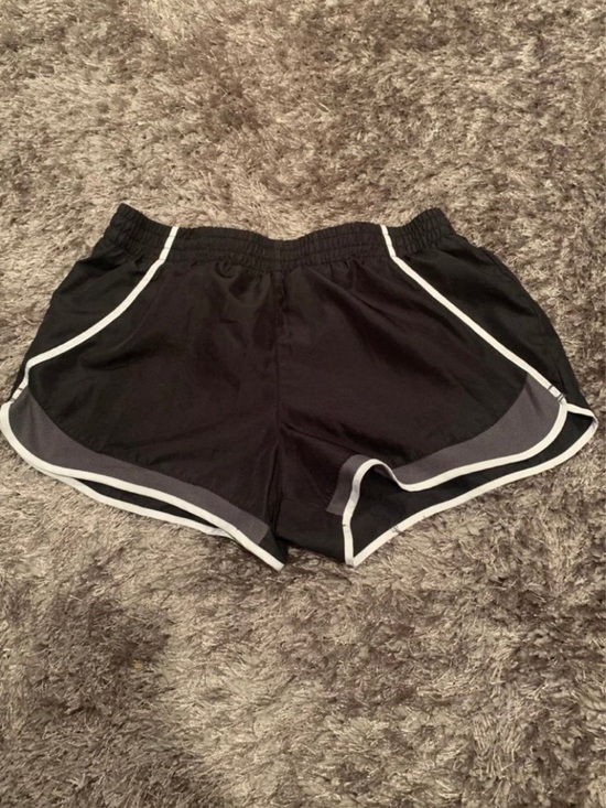 Pants - Women’s Athletic Running Shorts — Black with Gray Trim